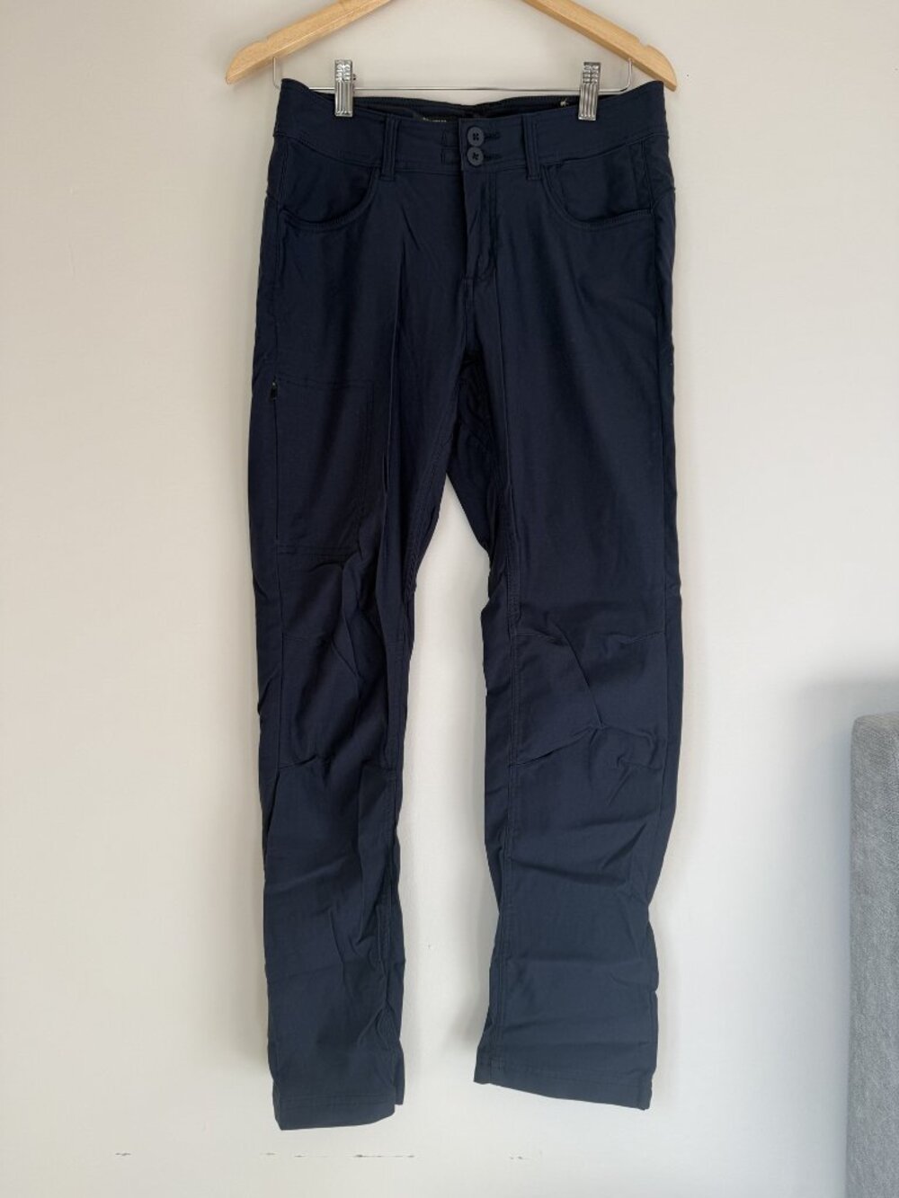 prAna Halle Straight Pants, Navy, Size 4 Regular